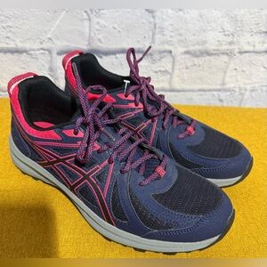 Women’s Asics Frequent Trail Running Shoes, Purple and Pink, Size 9